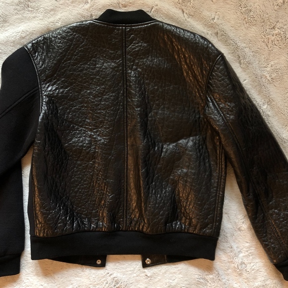 T by Alexander Wang leather/neoprene jacket - Picture 2 of 6